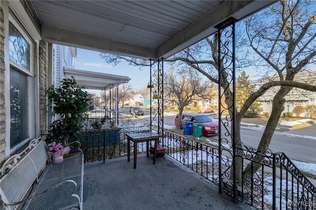 balcony with a porch