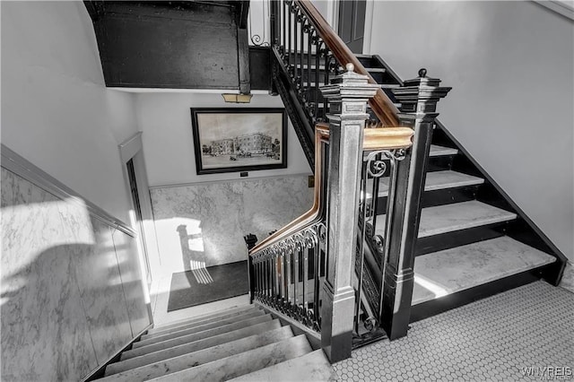 view of staircase