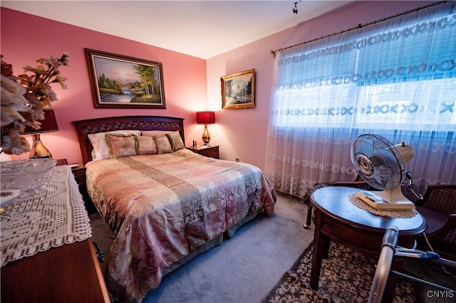 bedroom with carpet floors