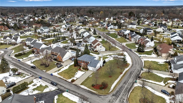 birds eye view of property featuring a residential view