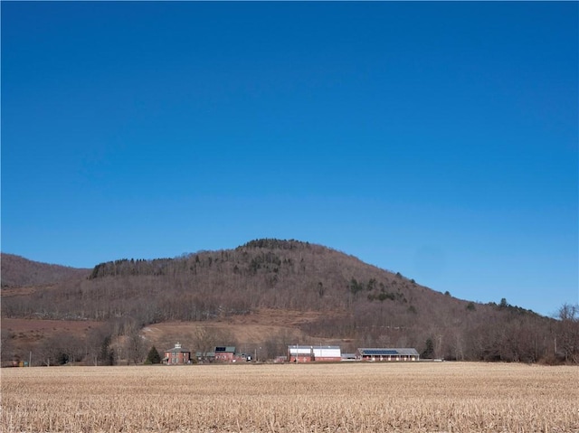 mountain view with a rural view