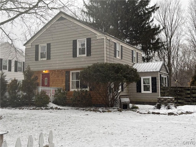 view of front of home