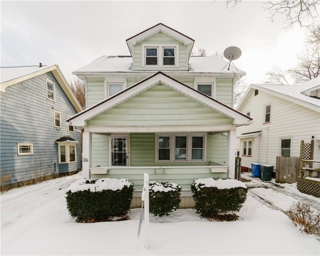 view of traditional style home