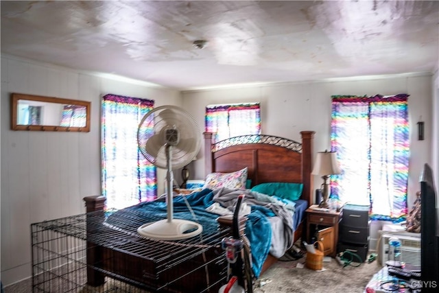 bedroom with carpet floors