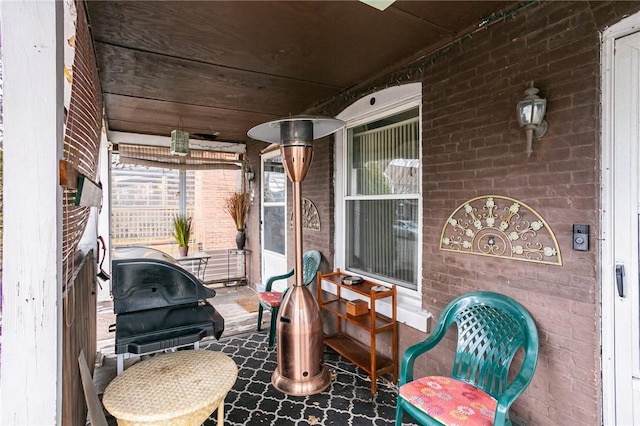 view of patio with covered porch