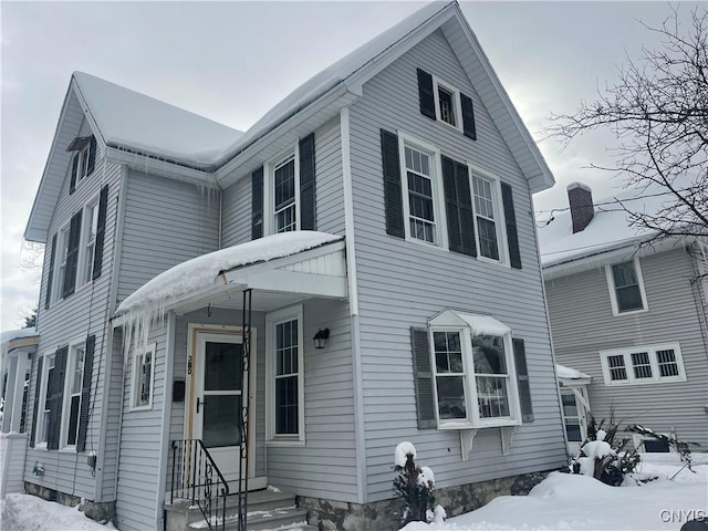 view of front of home featuring entry steps