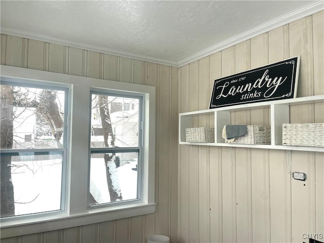 entryway with ornamental molding