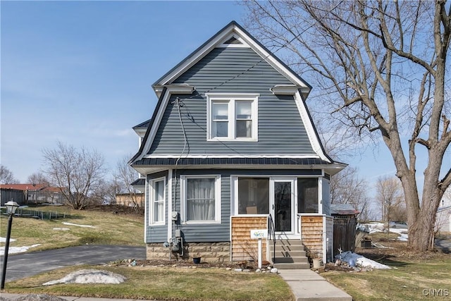 dutch colonial with a gambrel roof