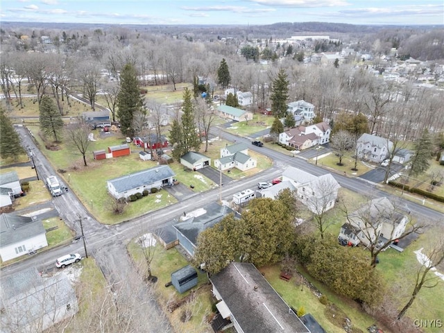 bird's eye view featuring a residential view