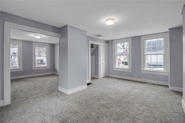 192 Cottage St, Lockport-City, NY 14094 - interior space with carpet floors, multiple windows, and baseboards