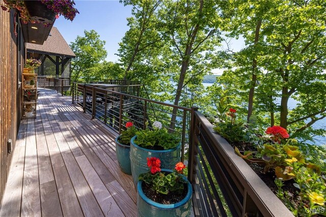 view of wooden terrace