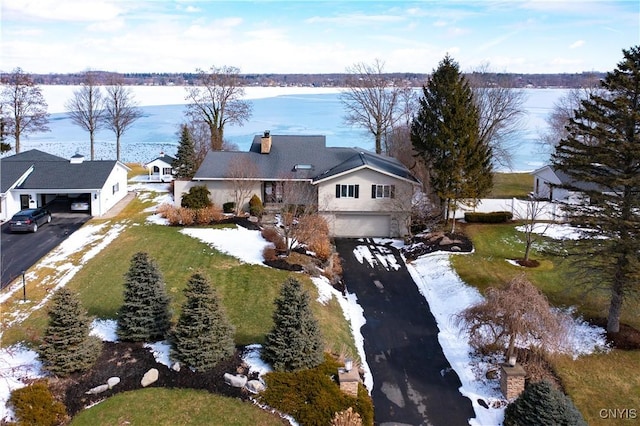 birds eye view of property