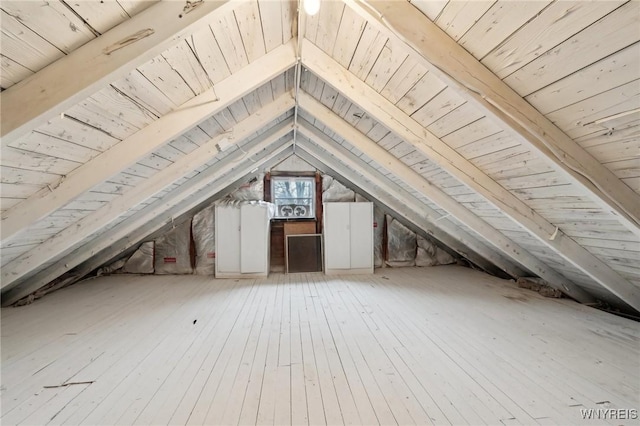 view of attic