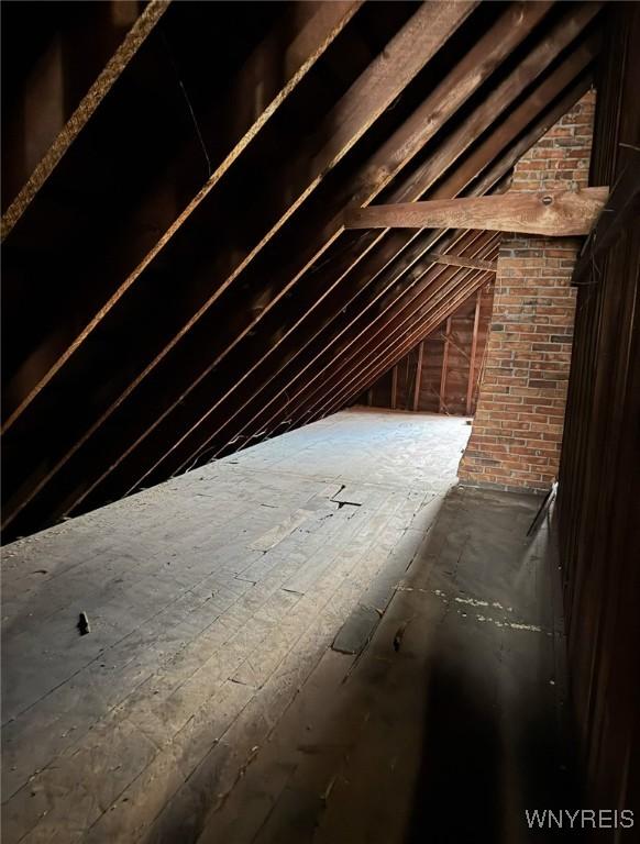 view of attic