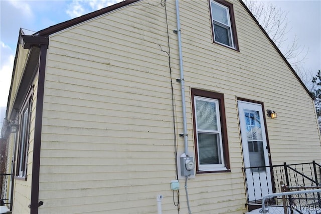 view of rear view of property