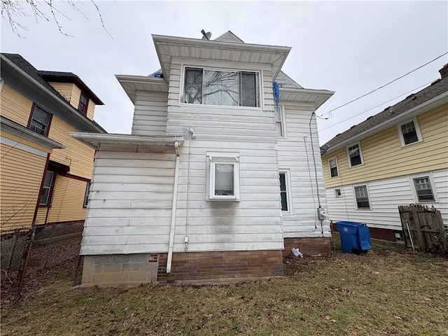 view of rear view of property