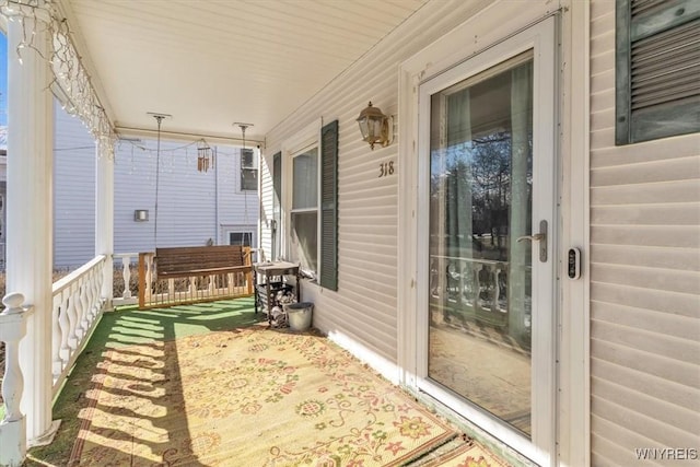 view of patio / terrace with a porch