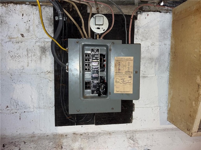 utility room with electric panel