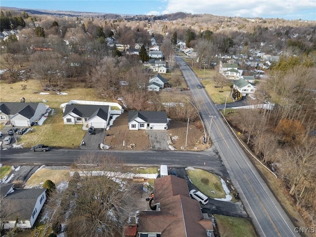 drone / aerial view featuring a residential view