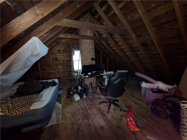 view of attic