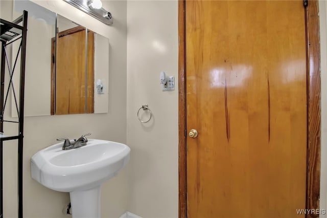 bathroom with a sink