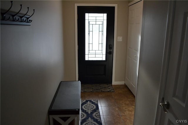 entrance foyer with baseboards