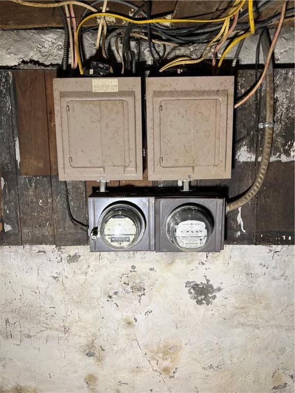 utility room with electric panel