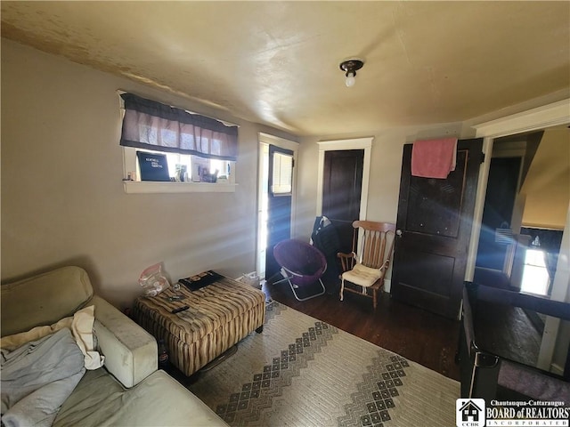 bedroom featuring wood finished floors