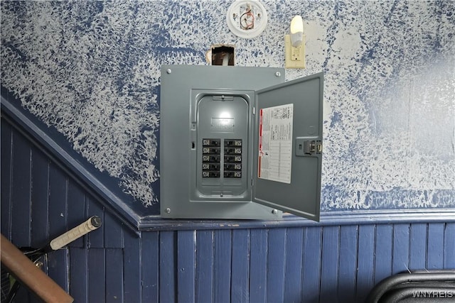 utility room featuring electric panel