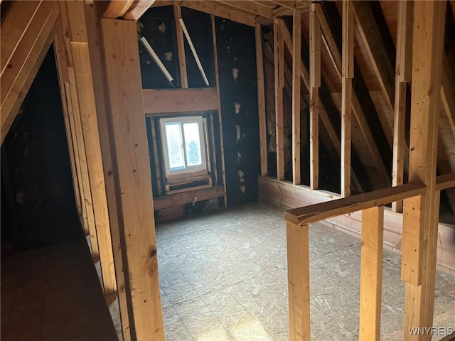 view of attic