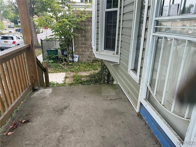 view of patio with fence