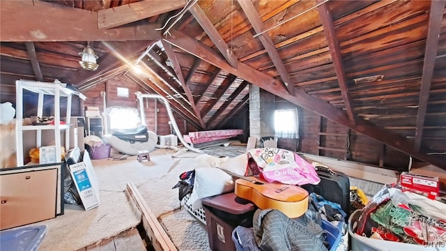 view of attic