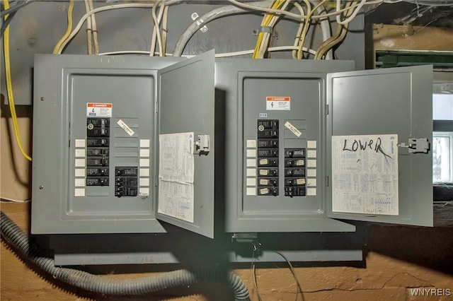 utility room featuring electric panel