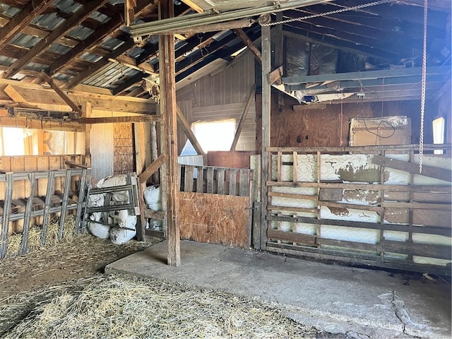 view of horse barn