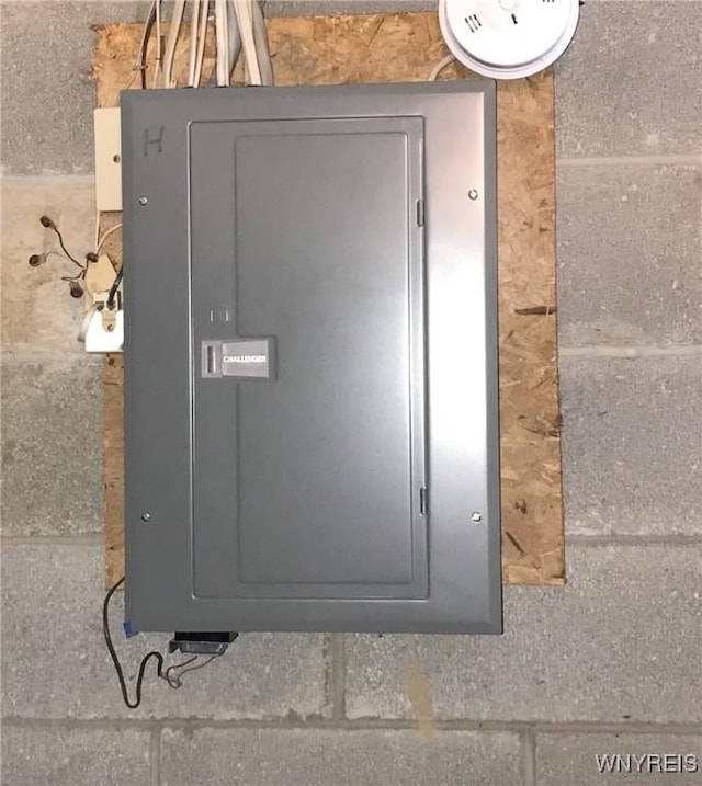 utility room featuring electric panel