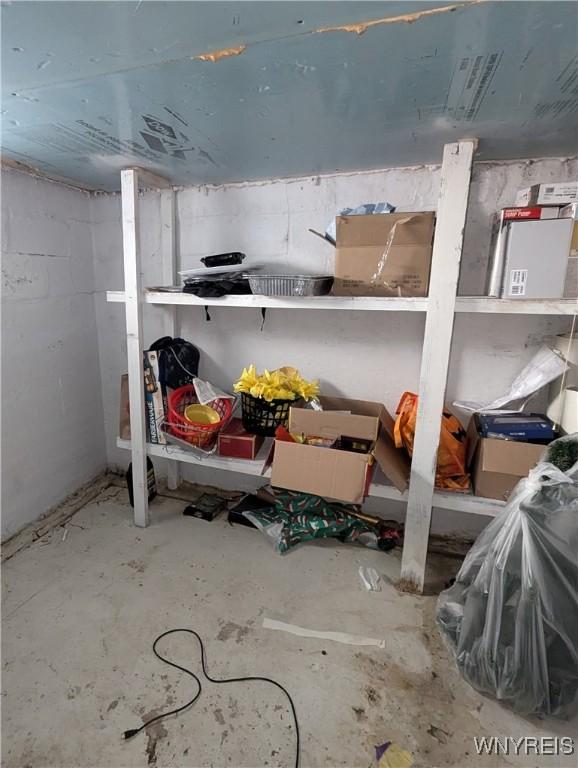 view of storage room