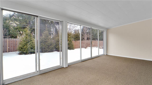 interior space featuring a wealth of natural light