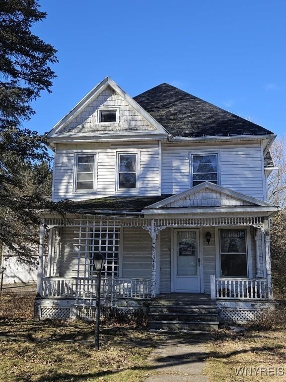 view of front of home with a porch