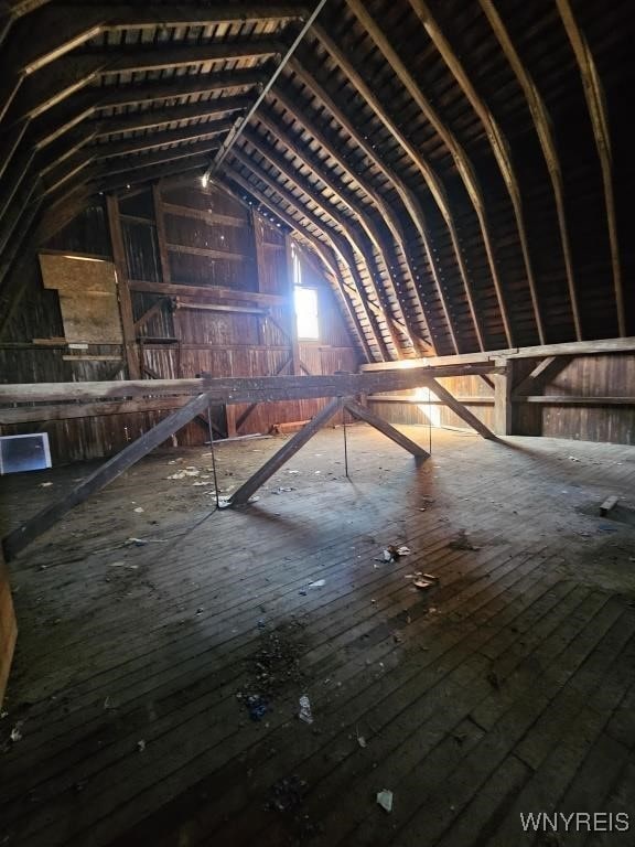 view of attic