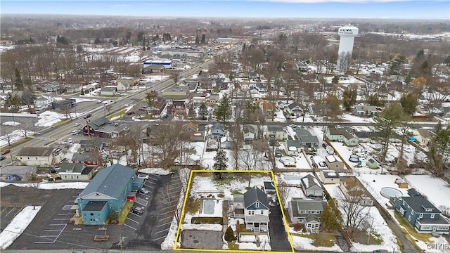 bird's eye view with a residential view