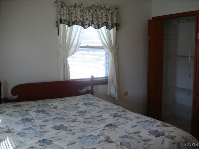 bedroom with a closet