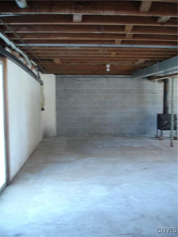 view of basement