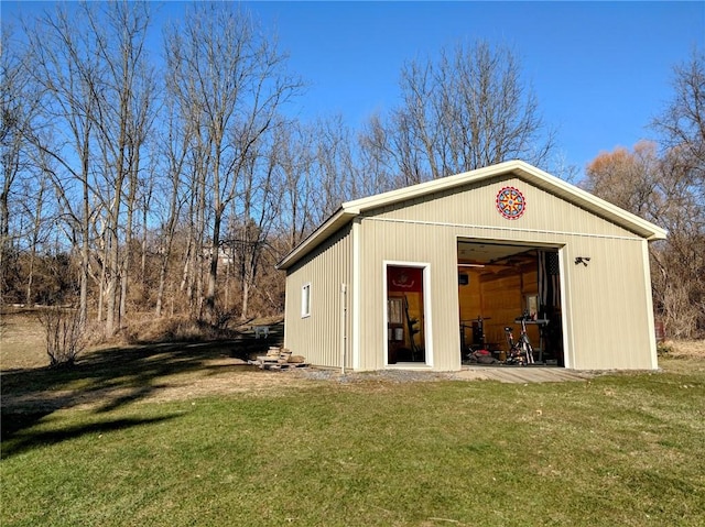 view of outbuilding with an outdoor structure