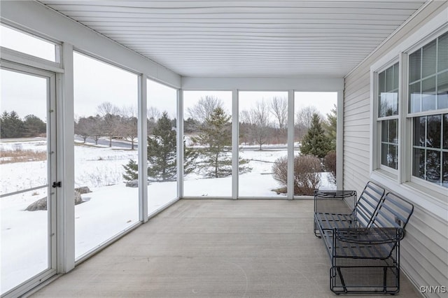 sunroom featuring plenty of natural light