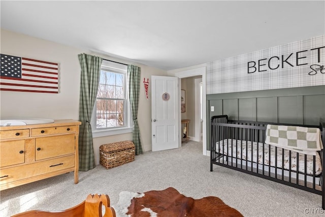 bedroom with carpet flooring