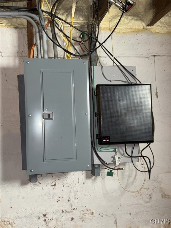 utility room with electric panel