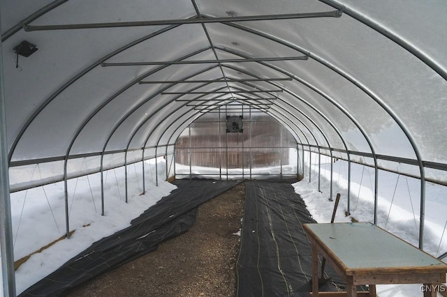 interior space with vaulted ceiling