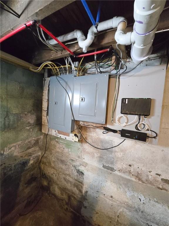 utility room with electric panel