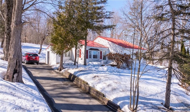 view of front of home