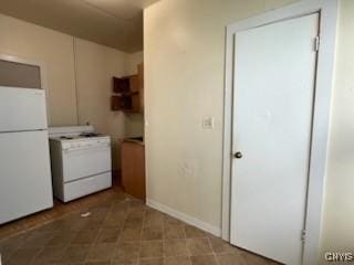 kitchen with white appliances